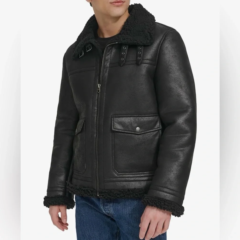 🇺🇸FIRM PRICE🇺🇸 Levi's faux shearling Aviator rancher jacket